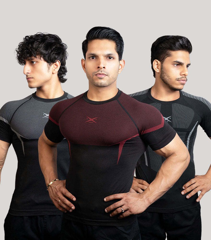 PHANTOM SEAMLESS T-SHIRT - PACK OF 3 – ShaarkX