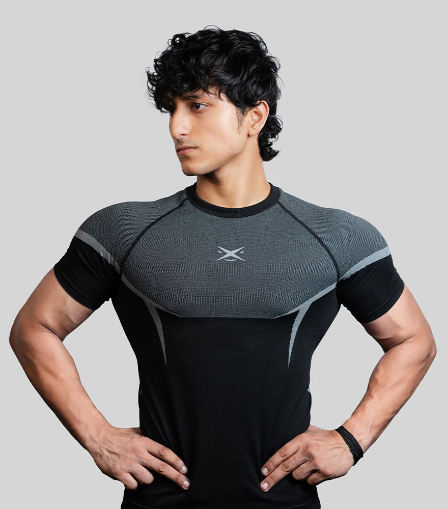 PHANTOM SEAMLESS T-SHIRT GREY