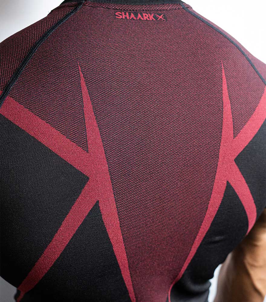 PHANTOM SEAMLESS T-SHIRT CARMINE RED