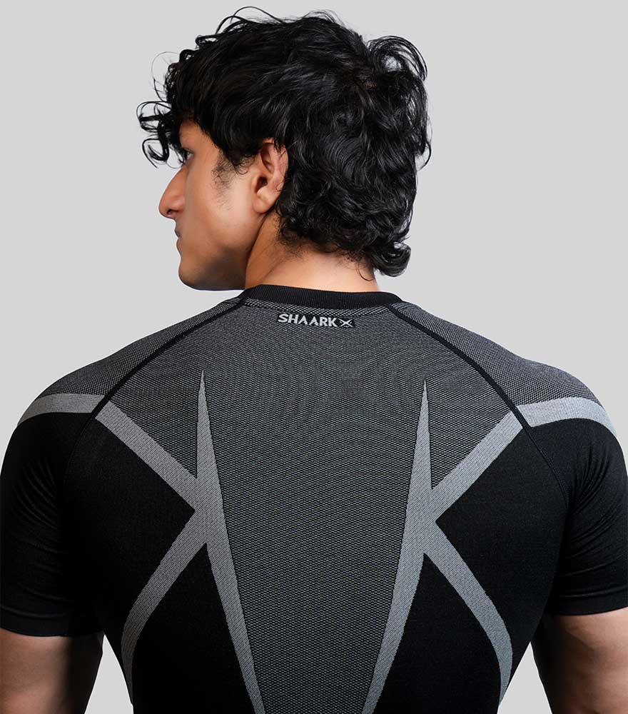PHANTOM SEAMLESS T-SHIRT GREY – ShaarkX