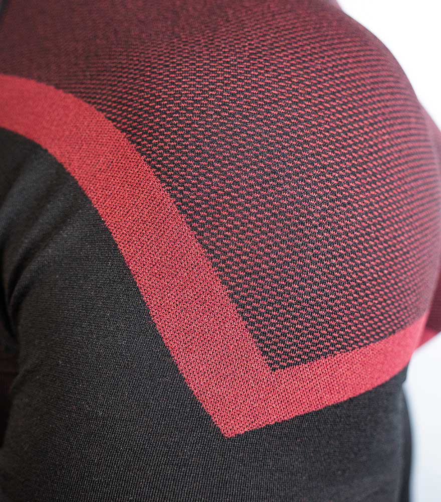 PHANTOM SEAMLESS T-SHIRT CARMINE RED