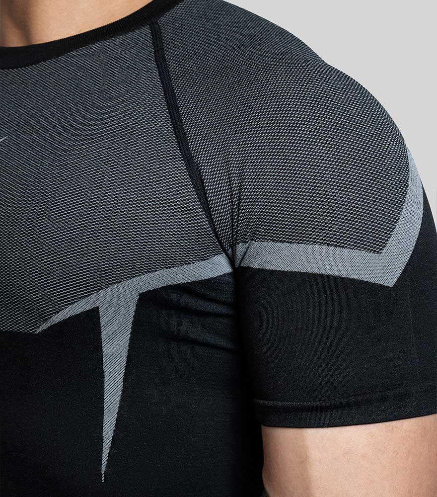 PHANTOM SEAMLESS T-SHIRT GREY – ShaarkX