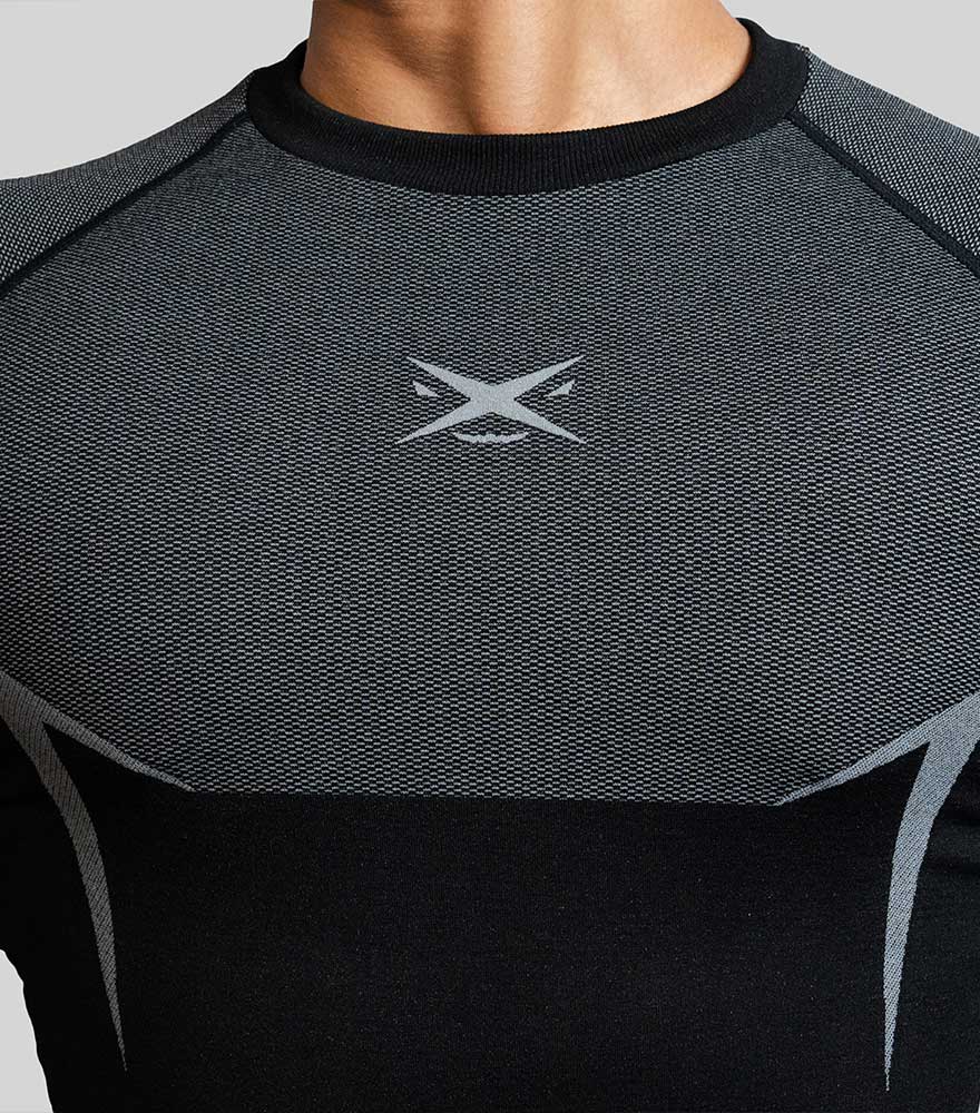 PHANTOM SEAMLESS T-SHIRT GREY – ShaarkX