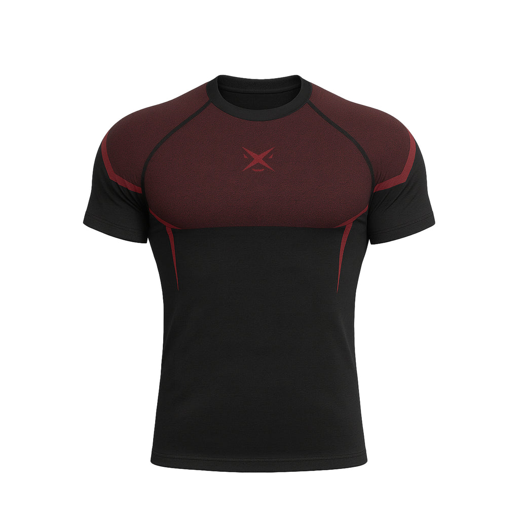 PHANTOM SEAMLESS T-SHIRT CARMINE RED