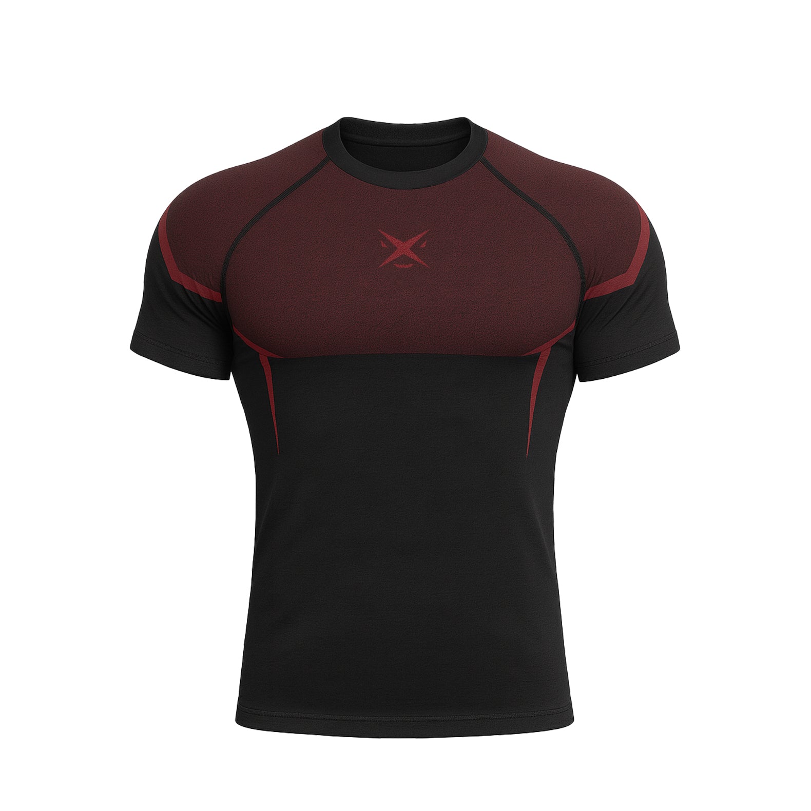 PHANTOM SEAMLESS T-SHIRT CARMINE RED
