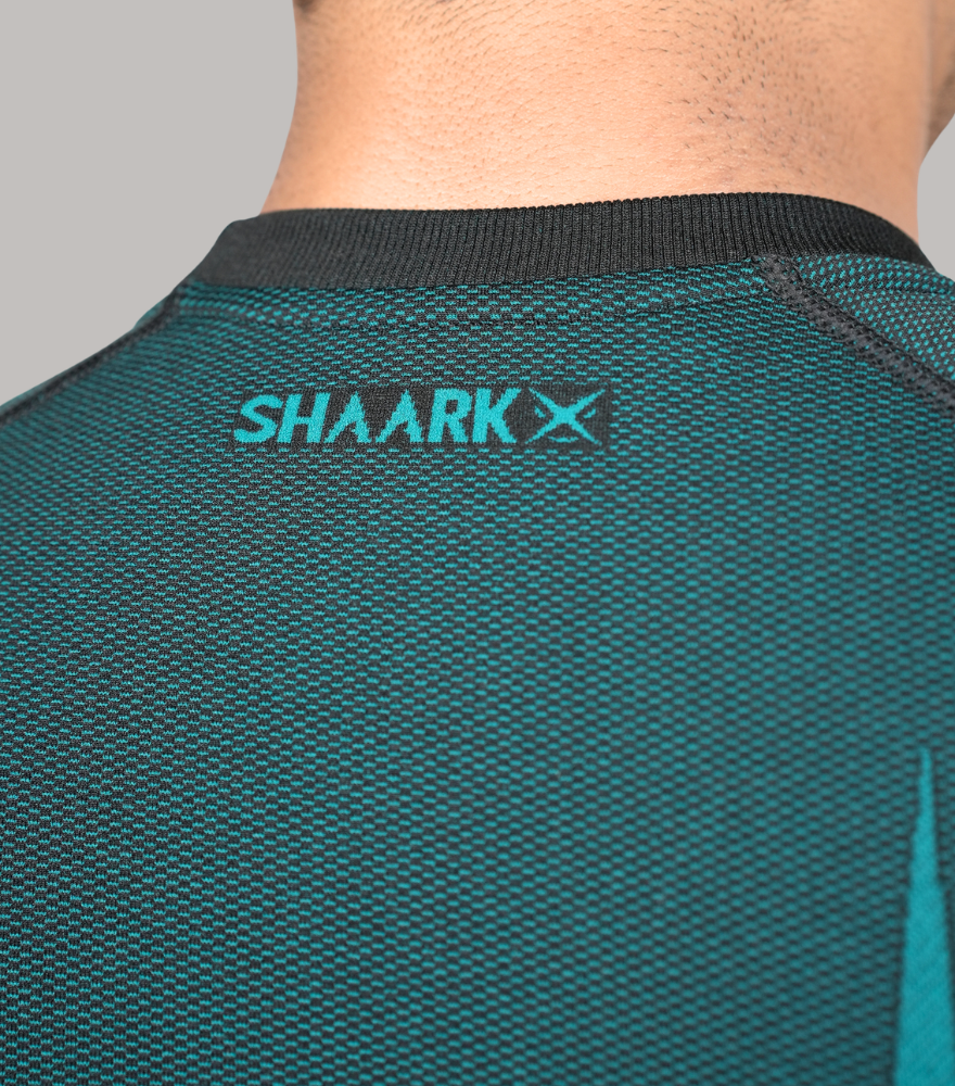 PHANTOM SEAMLESS T-SHIRT RED & TEAL PACK OF 2 HALF SLEEVE