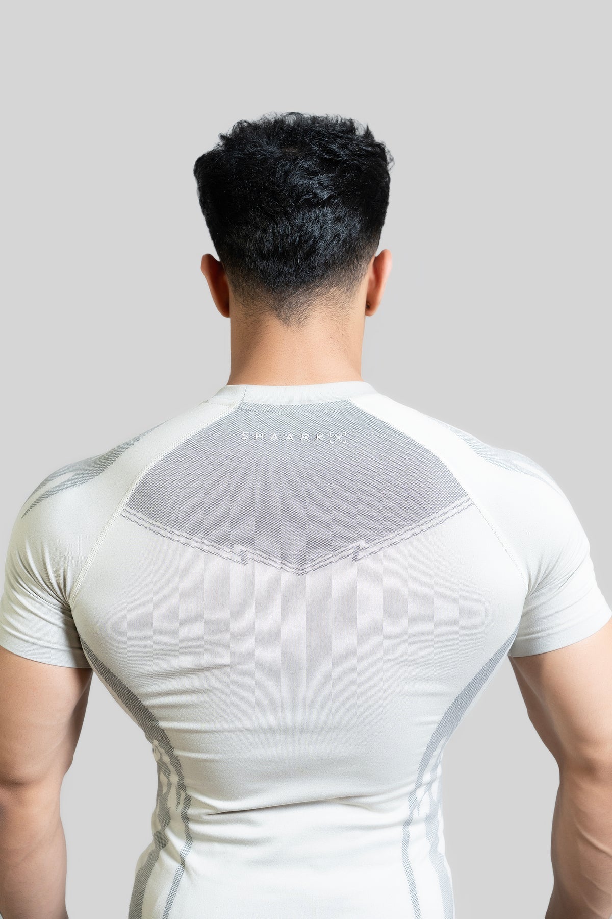 SHAARKX RAVEN SEAMLESS TSHIRT - ICE GREY