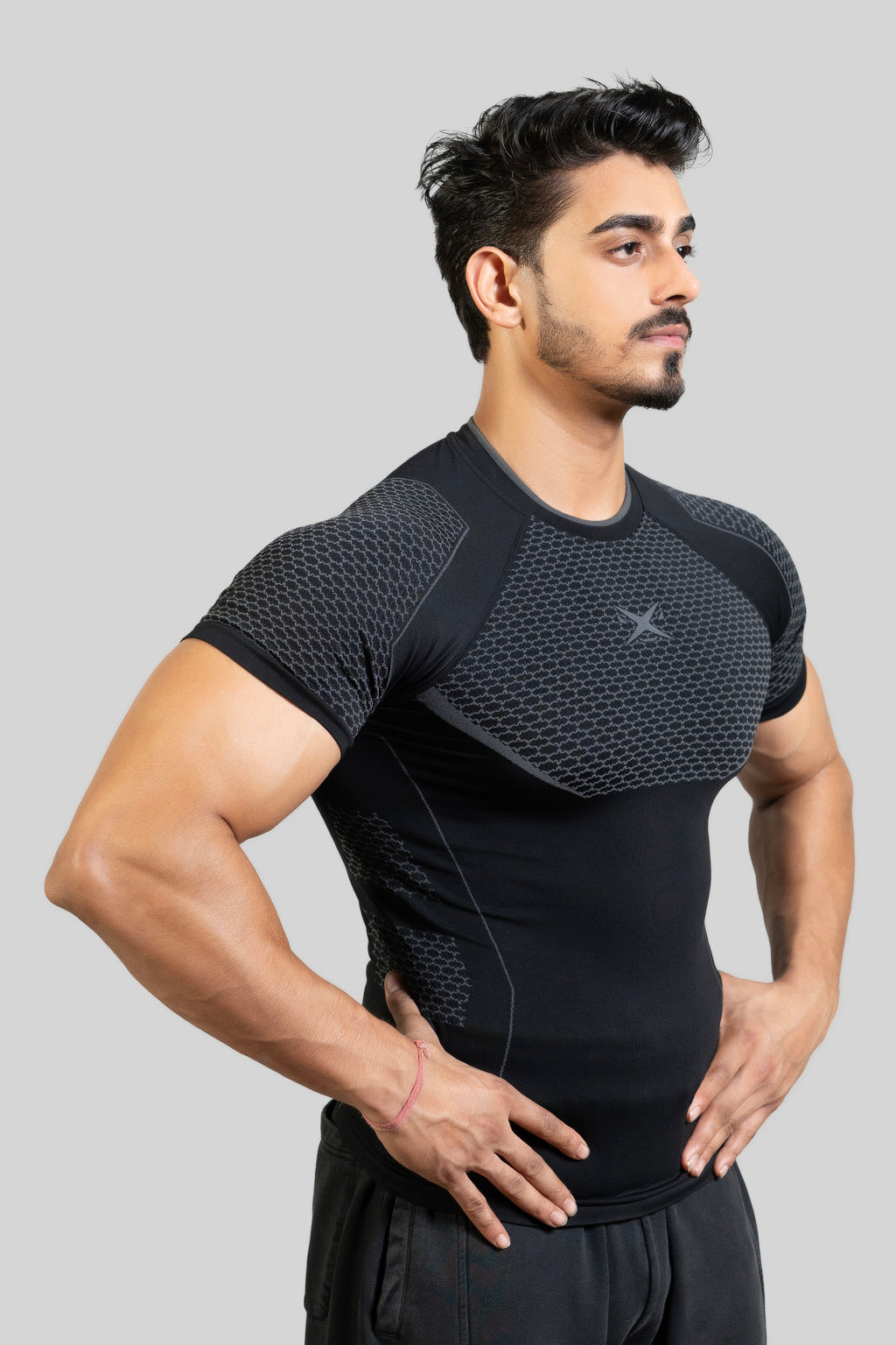 SHAARKX PHANTOM 2.0 SEAMLESS T-SHIRT - GREY