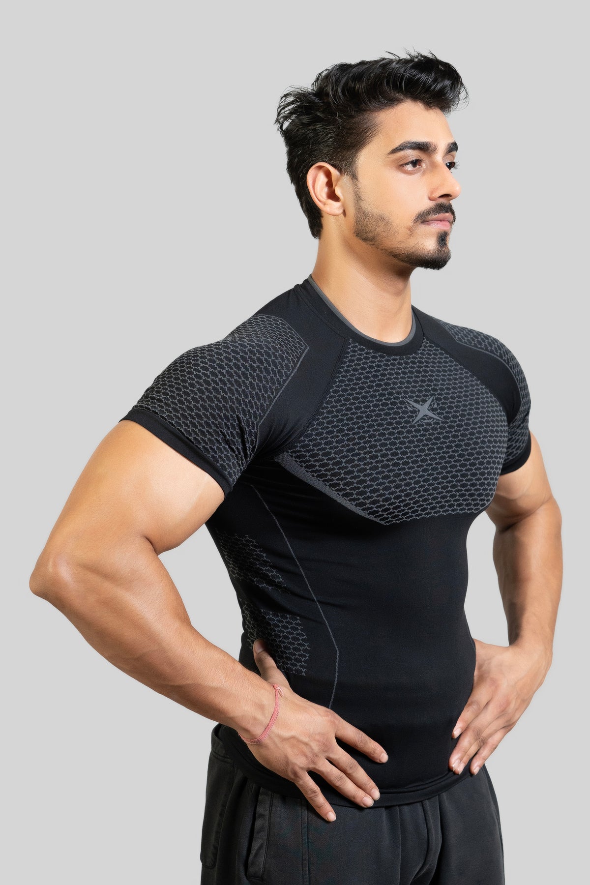 SHAARKX PHANTOM 2.0 SEAMLESS T-SHIRT - GREY